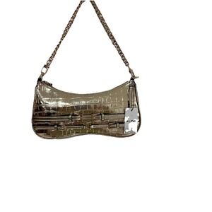 #188 Aldo Gold Chain with Gold Bag Shoulder Strap Small Bag Women's